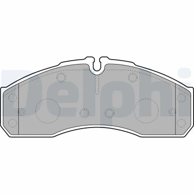 Bilde av DELPHI LP2042 Bremseklosser inkl. slitasjevarselkontakt med antihyle blikk tilbehør MERCEDES BENZ: Sprinter 5 T Flatvogn lastebil/Chassis