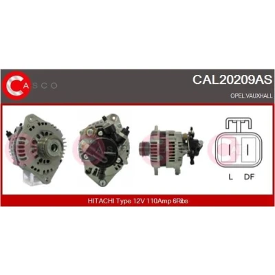 Bilde av CASCO CAL10572AS Dynamo 12V 180A PEUGEOT: Boxer Minibuss, Van, Flatvogn lastebil/Chassis, CITROËN: Jumper II Minibuss