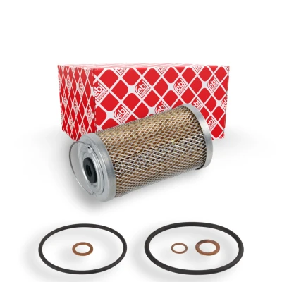 Bilde av FEBI BILSTEIN 171784 Oljefilter med tetningsring Filterinnsats MERCEDES BENZ: G Klasse SUV, W123 Sedan, 190