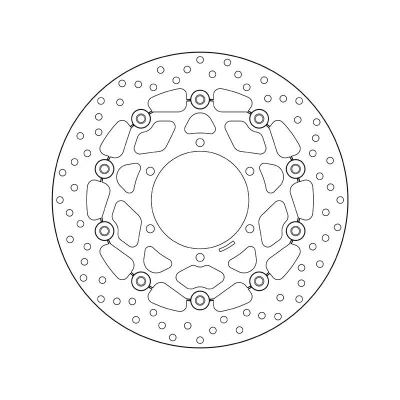 Bilde av BREMBO Bremseskive Serie Oro foran 310mm 5mm 6 hullet, todelt bremseskive, flytende 78B40863 Bremseskiver, Skivebremser