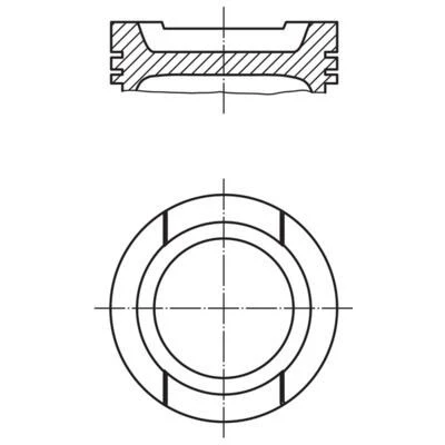 Bilde av MAHLE ORIGINAL 033 01 Motorstempel 81,26