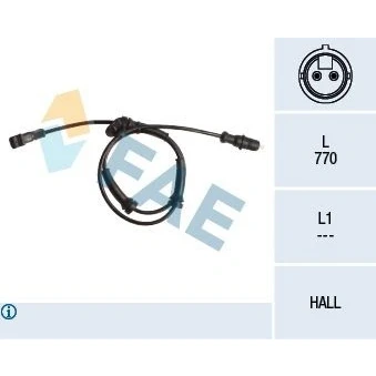Bilde av Sensor, hjulturtall, Framaksel, renault, 82 00 446 282