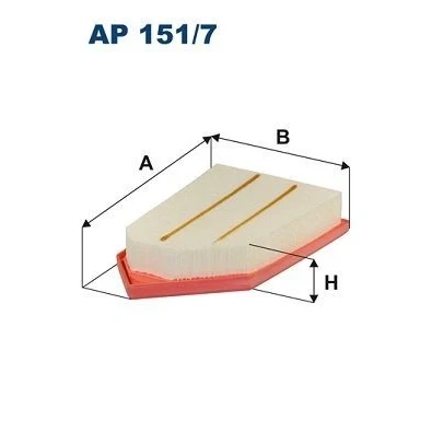 Bilde av FILTRON AP 151/7 Luftfilter 47 162 254 Filterinnsats FORD: FIESTA 7
