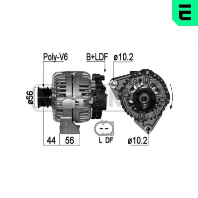 Bilde av ERA 209103A Dynamo 14V 90A MERCEDES BENZ: E Klasse T modell, Sedan