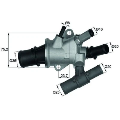 Bilde av MAHLE ORIGINAL TI 168 88 Termostat