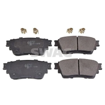 Bilde av SWAG 33 10 7348 Bremseklosser bakaksel med akustisk slitasjevarsel antihyle blikk, festemateriell MITSUBISHI: Outlander 3, III Van