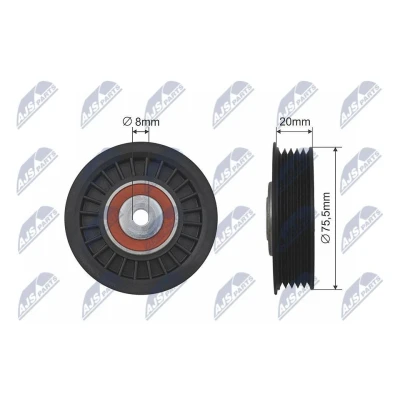 Bilde av Strammerull, kilerem med ribber, audi,skoda,vw, 038 145 299 A, 903 315 D, P, 38145278