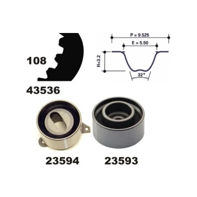 Bilde av MAPCO 23536 Registerreimsett 108 MAZDA: 626 III Stasjonsvogn, Hatchback, KIA: Sportage I