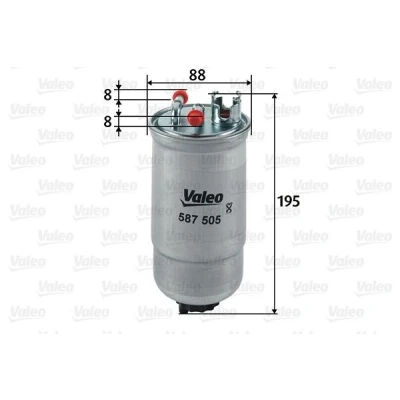 Bilde av VALEO 587505 Drivstoffilter ledningsfilter 8