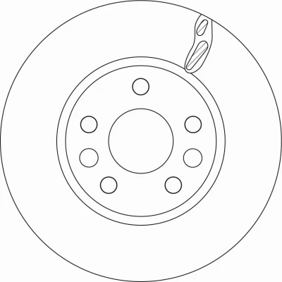 Bilde av TRW DF6546 Bremseskiver 296 26,2 5 114,3 ventilert spraylakkert RENAULT: Talisman Grandtour, Sedan, Megane 4