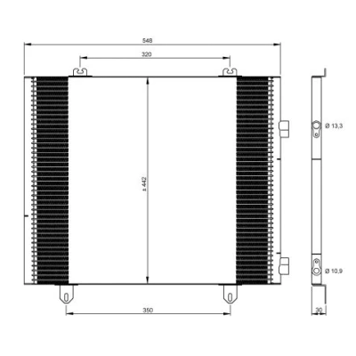 Bilde av NRF 35747 Kondensator 525mm