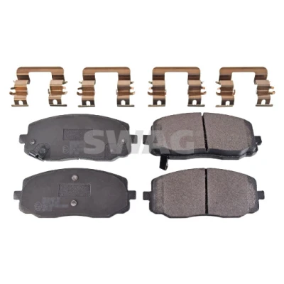 Bilde av SWAG 33 10 7280 Bremseklosser framaksel med akustisk slitasjevarsel antihyle blikk, festemateriell HYUNDAI: i20 I Hatchback, i10