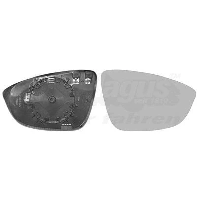 Bilde av VAN WEZEL 5849838 Speilglass høyre VOLKSWAGEN: Passat B7 Variant, Alltrack, Jetta 4