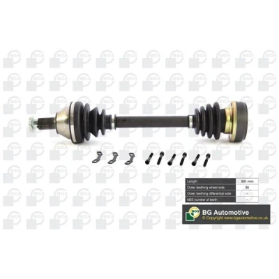 Bilde av BGA DS9627L Drivaksel framaksel venstre 501 SKODA: Roomster, Fabia 2, VOLKSWAGEN: Polo IV Hatchback