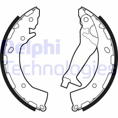 Bilde av DELPHI LS2010 Bremsesko 203 32 HYUNDAI: i20 I Hatchback