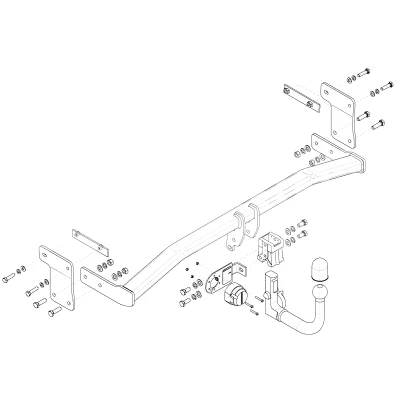 Bilde av Tilhengerfeste, avtakbart hyundai i30 (pde, Pd, Pden),