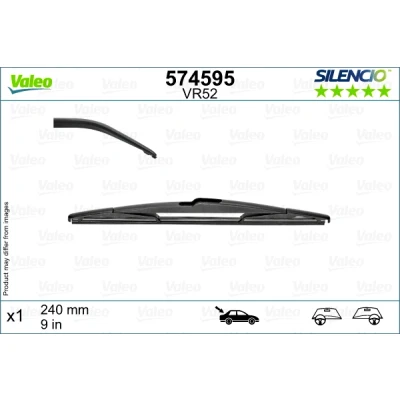 Bilde av Vindusvisker Valeo 574595 240mm bak Bøyleviskeblad RENAULT: Megane 4, Talisman Grandtour, PEUGEOT: 5008 II