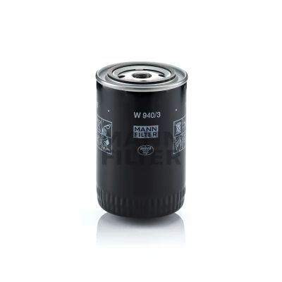 Bilde av MANN FILTER W 940/3 Oljefilter 3/4 16 UNF med to retursperreventil Påskruingsfilter OPEL: Rekord E1 Sedan, Senator A