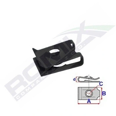 Bilde av ROMIX C70173 Clip VOLKSWAGEN: Golf 5, Passat B6 Sedan, Transporter AUDI: A4 B7 Avant, A6 C6 B8 SKODA: Superb II Stasjonsvogn