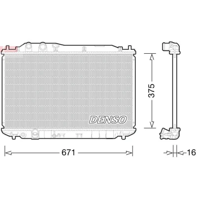 Bilde av Radiator DENSO DRM40028