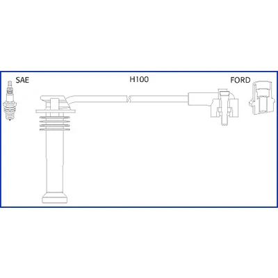 Bilde av HITACHI 134657 Pluggledninger FORD: FIESTA 4