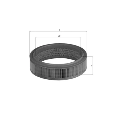Bilde av MAHLE ORIGINAL LX 158 Luftfilter 66,0 232,0 Filterinnsats LADA: 1200 1600 Sedan, Samara, Niva, MITSUBISHI: L200 II Pick up, FIAT: 1500 Cabrio