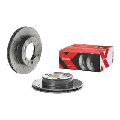 Bilde av BREMBO 09.A634.1X Bremseskiver 297 25 5 perforert / ventilert belagt TOYOTA: Hilux 3 Pick up, VIII up