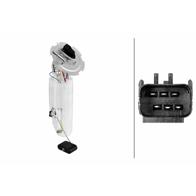 Bilde av HELLA 8TF 358 306 291 Brennstoff leveringsenhet med tetning, tankmåler elektrisk Bensin