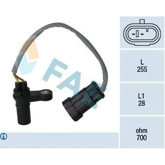 Bilde av Turtallssensor, motormanagement, opel,vauxhall, 1238111, 90486211, 96040610