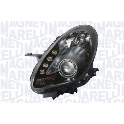 Bilde av MAGNETI MARELLI 712497501129 Frontlykter venstre H7/H1 Halogen for høyrekjøring med lyspære, motor høydejustering hovedlys