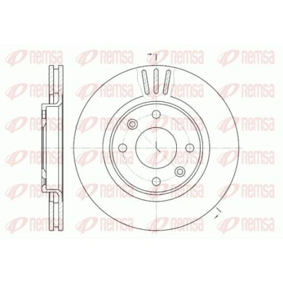Bilde av REMSA 6603.10 Bremseskiver framaksel 266, 266 22 4 ventilert PEUGEOT: 2008 Stasjonsvogn, 207 Hatchback, 307 SW, CITROËN: DS3 C4 I Hatchback