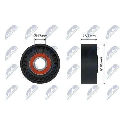 Bilde av Strammerull, kilerem med ribber, mazda 2, 3, 3 halvkombi, sedan, mx 5 iv, rf targa, P51D15980, P51D15980A, P51D15980B