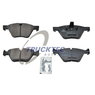 Bilde av TRUCKTEC AUTOMOTIVE 08.34.110 Bremseklosser framaksel klargjort for slitasjeindikator BMW: 5 Touring, Sedan