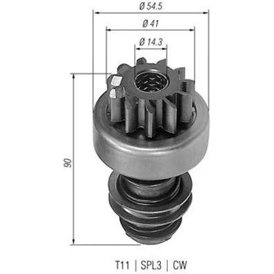 Bilde av MAGNETI MARELLI 940113020060 Lite tannhjul, starter