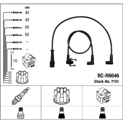 Bilde av NGK 7151 Pluggledninger 5