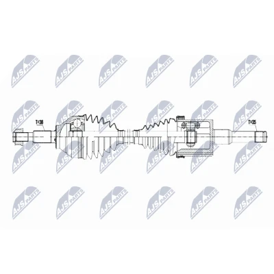 Bilde av Drivaksel ford usa Explorer (u5_), Framaksel venstre, explorer, BB53 3B437 CB, CC, CD, CE