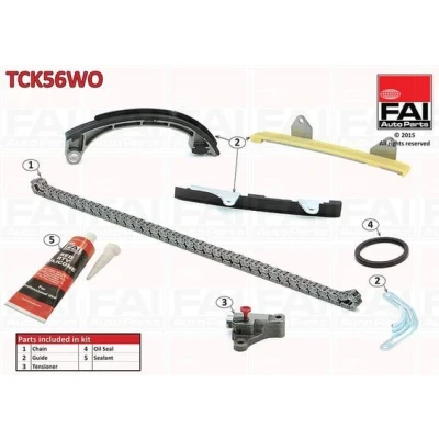 Bilde av FAI AutoParts TCK56WO Registerkjedesett med tetning, uten tannhjul simplex, Kjede m/lite støy