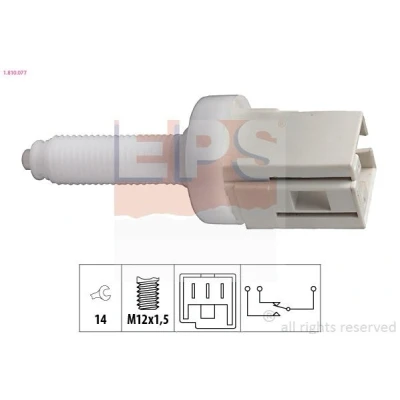 Bilde av EPS 1.810.077 bremselysbryter mekanisk M12x1,5 Made in Italy OE Equivalent