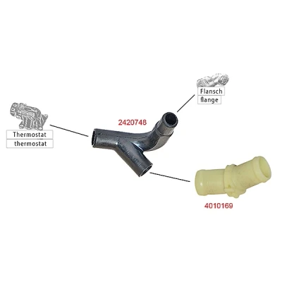 Bilde av METZGER 2420748 Radiatorslange EPDM (etyl propylen dien gummi)