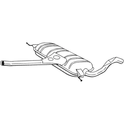 Bilde av Mellomlyddemper, vw passat b5, b5 variant, b5.5, b5.5 3B0253409AR, 3B0253409K, 3B0253409T