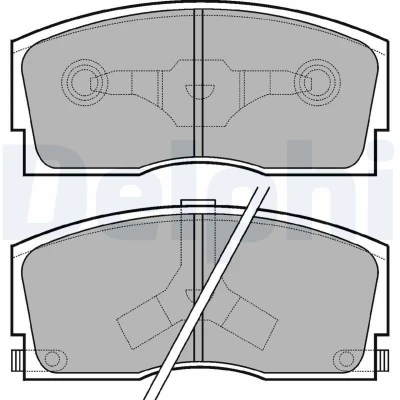 Bilde av Bremseklosser sett, daihatsu applause halvkombi i, ii, charade iii, iv, sedan 04491