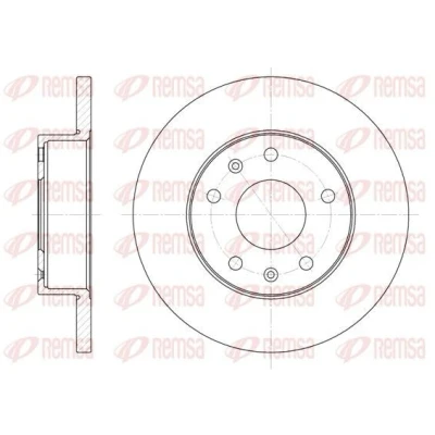 Bilde av REMSA 6721.00 Bremseskiver framaksel 262, 262 14 5 fullt ut LAND ROVER: Freelander I SUV