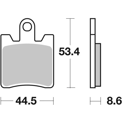Bilde av TRW Sinter Maxi Scooter MCB706SRM Bremseklosser