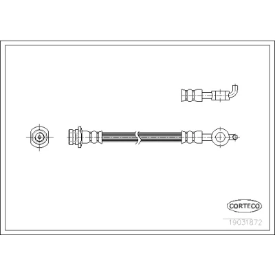 Bilde av Bremseslange, Bakaksel, Hjulside, opel frontera b, vauxhall mk ii, 562378, 97124878