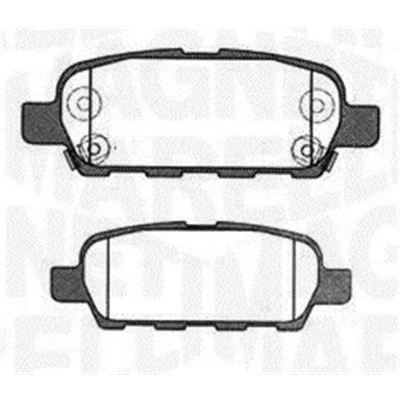 Bilde av MAGNETI MARELLI 363916060473 Bremseklosser med akustisk slitasjevarsel NISSAN: Leaf I, II, Qashqai / Qashqai+2 SUZUKI: Grand Vitara 2 SUV