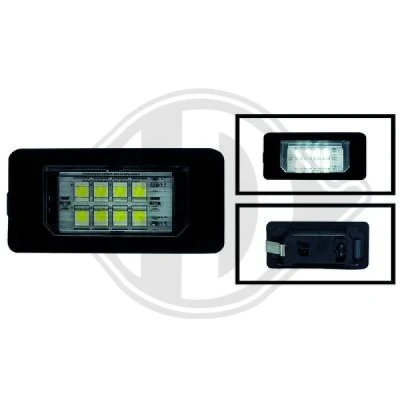Bilde av DIEDERICHS HD Tuning 1018192 Nummerskiltlys LED AUDI: A5 B8 Coupé, Q5, Sportback, SKODA: Superb II Stasjonsvogn, Yeti, Fabia 2