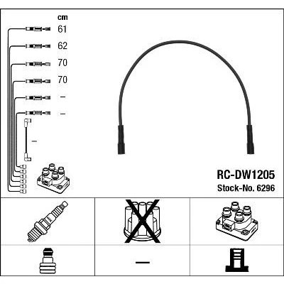 Bilde av NGK 6296 Pluggledninger 4