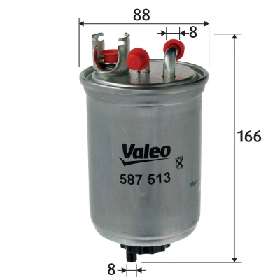Bilde av VALEO 587513 Drivstoffilter ledningsfilter 8
