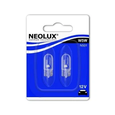 Bilde av NEOLUX N501 02B Lyspærer 12 5 W5W BMW: X5, X4, Touring, VOLKSWAGEN: Crafter 30 50 Flatvogn lastebil/Chassis, Caddy 3, Transporter
