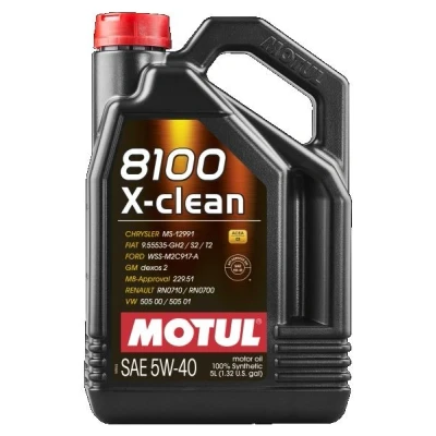 Bilde av Motul 8100 X CLEAN 5W 40 5l Motorolje 102051 BMW: 3 Coupé, 5 Touring, X5, VOLKSWAGEN: Polo IV Hatchback, Transporter 5, Touran I